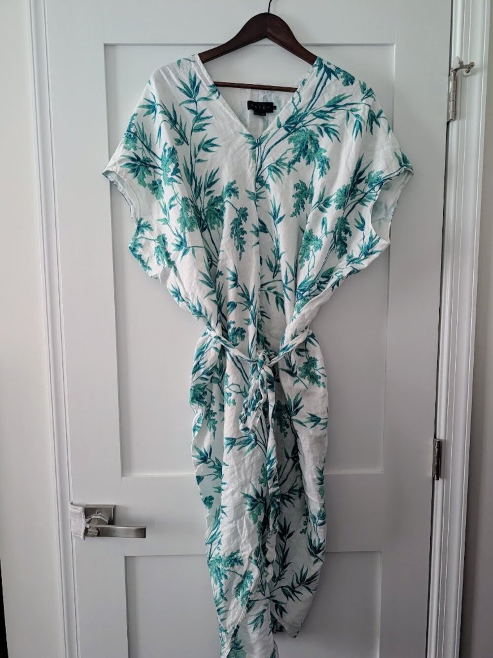 HATCH Linen Riviera Caftan Maternity Dress One Size P